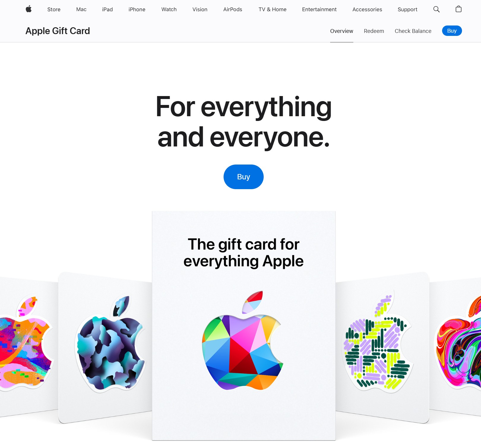 apple gift card balance check